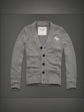 EUC Abercrombie & Fitch Sweater Cardigan in Gray